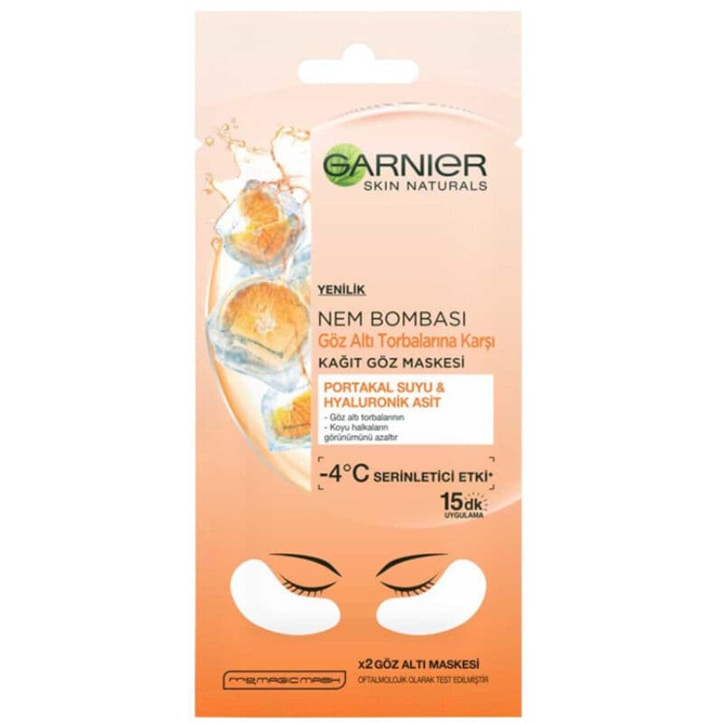 Garnier قناع ورقي للعينين بتأثير منعش ومرطب من غارنييه، 6 غرام