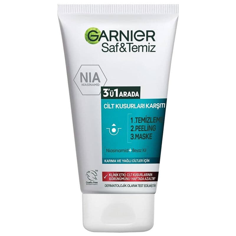 Garnier غسول غارنييه بيور آند كلين 3 في 1 150 مل