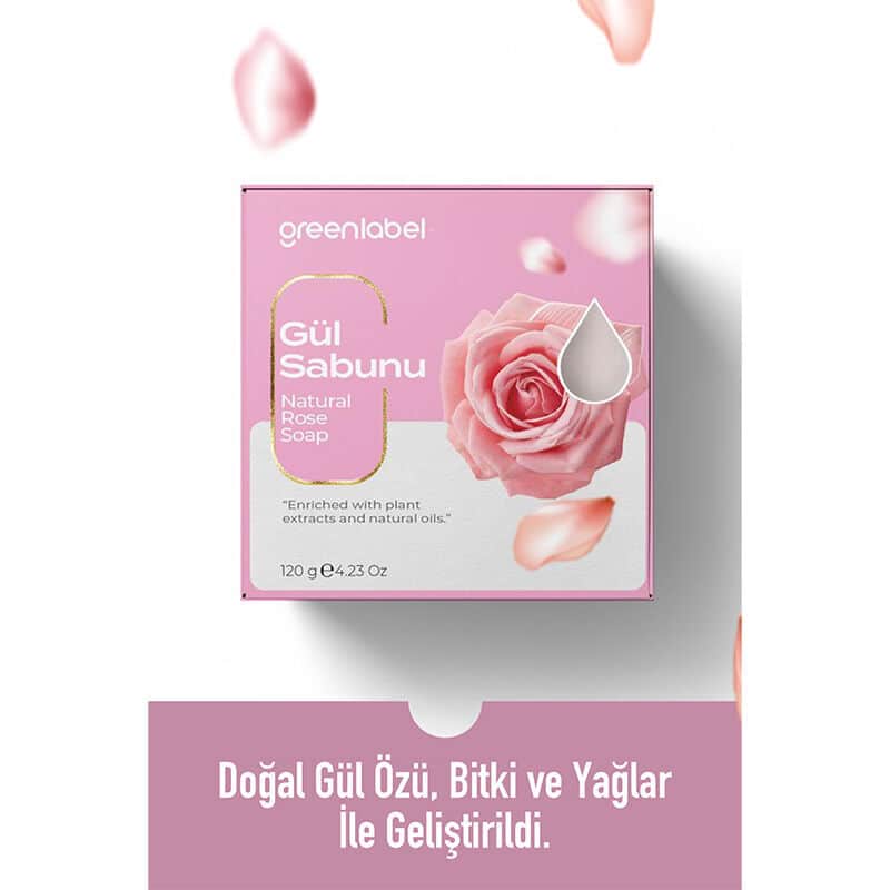 Greenlabel صابون الورد من جرين ليبل 120 جرام - 4