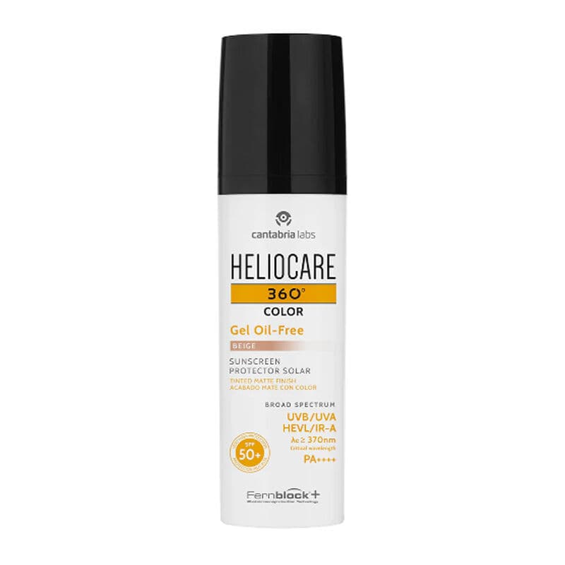 Heliocare جل هيليوكير 360 كولور خالي من الزيوت بعامل حماية من الشمس 50+ 50 مل بيج