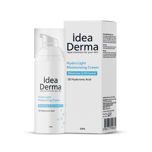 İdea Derma كريم مرطب خفيف بحمض الهيالورونيك من إيديا ديرما 5 أيام 50 مل