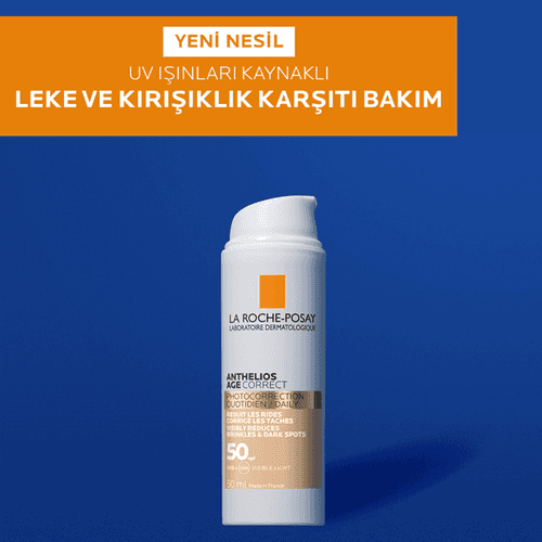 La Roche-Posay واقي شمسي ملون للوجه مضاد للشيخوخة من لا روش بوزيه أنثيليوس إيج كوريكت بعامل حماية من الشمس 50+، 50 مل - 3