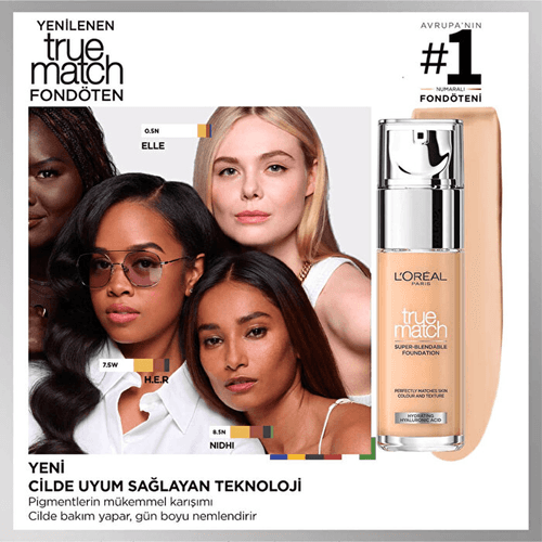 L'Oreal Paris كريم أساس لوريال باريس ترو ماتش 2 ناتشورال أندرتون 30 مل - 2