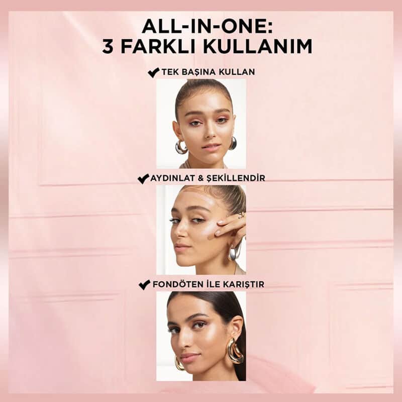 L'Oreal Paris لوريال باريس غلوشن ناتشورال غلو ايلومينتور رقم 902 لايت غلو 40 مل - 4
