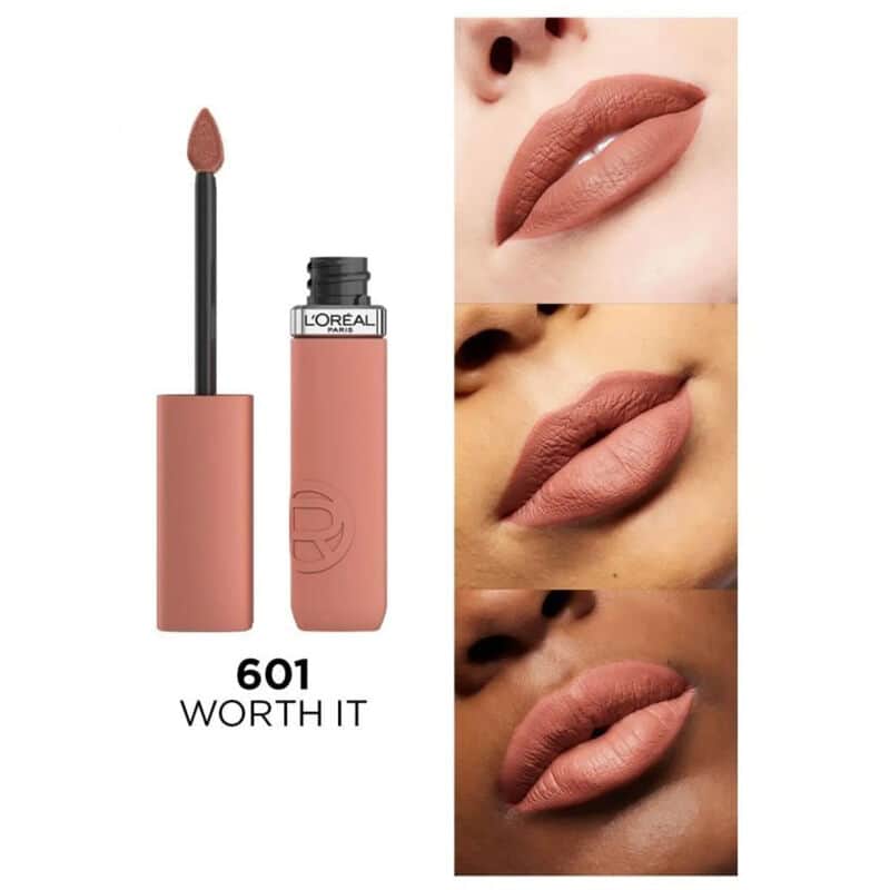 L'Oreal Paris أحمر شفاه سائل غير لامع من لوريال باريس إنفاليبل مات ريزيستانس رقم 601، 5 مل - 2