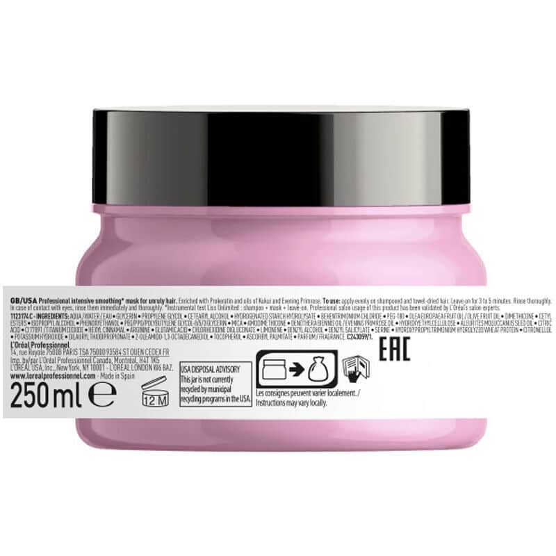 L'Oreal Paris قناع لوريال بروفيشنال المضاد للتجعد والنعومة الشديدة 250 مل - 2