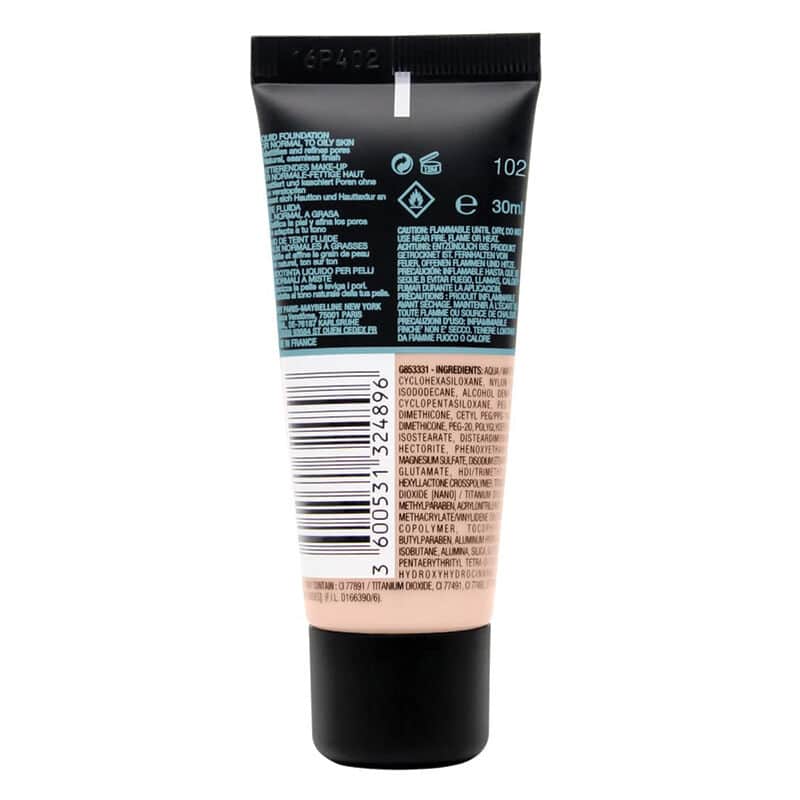 Maybelline كريم أساس مايبيلين فيت مي مات+بورليس 102 عاجي فاتح 30 مل - 2