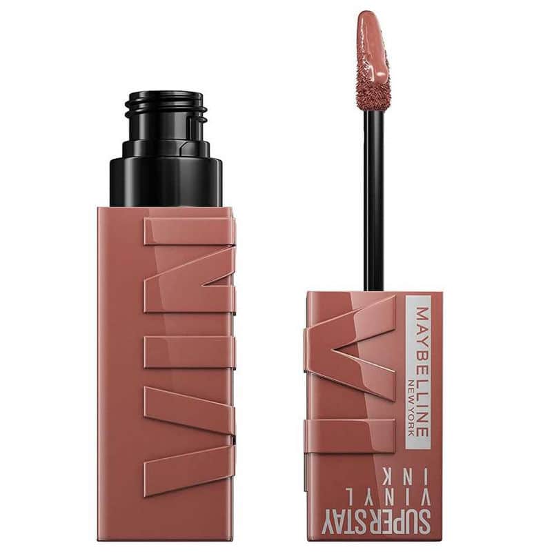 Maybelline أحمر شفاه سائل لامع سوبر ستاي فينيل إنك من مايبيلين نيويورك 120 قوي - 1