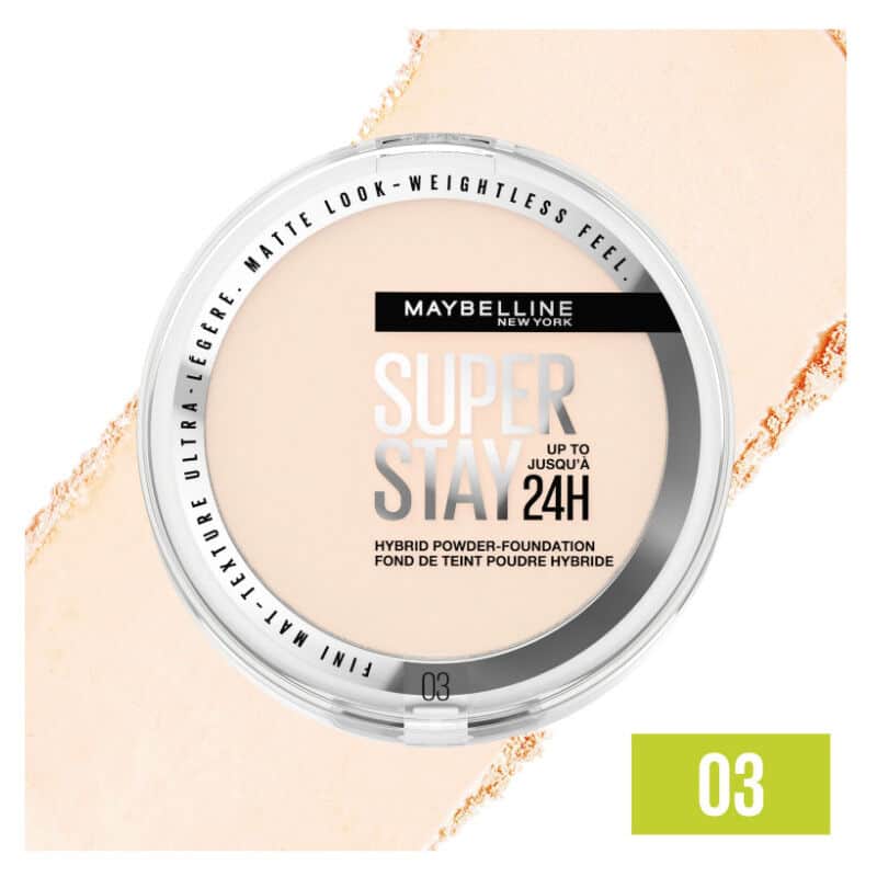 Maybelline بودرة أساس مايبيلين سوبر ستاي 24 ساعة 9 غرام 03 - 2