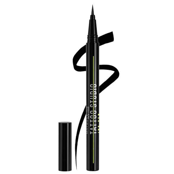 Maybelline قلم تحديد العيون السائل من مايبيلين تاتو لاينر، لون أسود غير لامع - 2