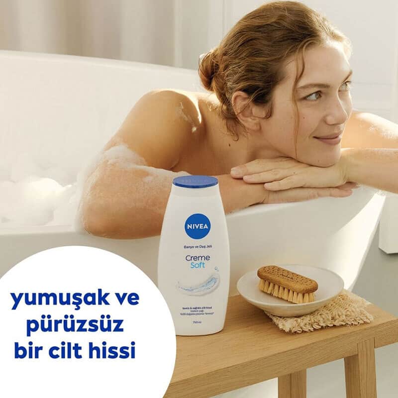 NIVEA جل الاستحمام كريم سوفت من نيفيا 750 مل - 2