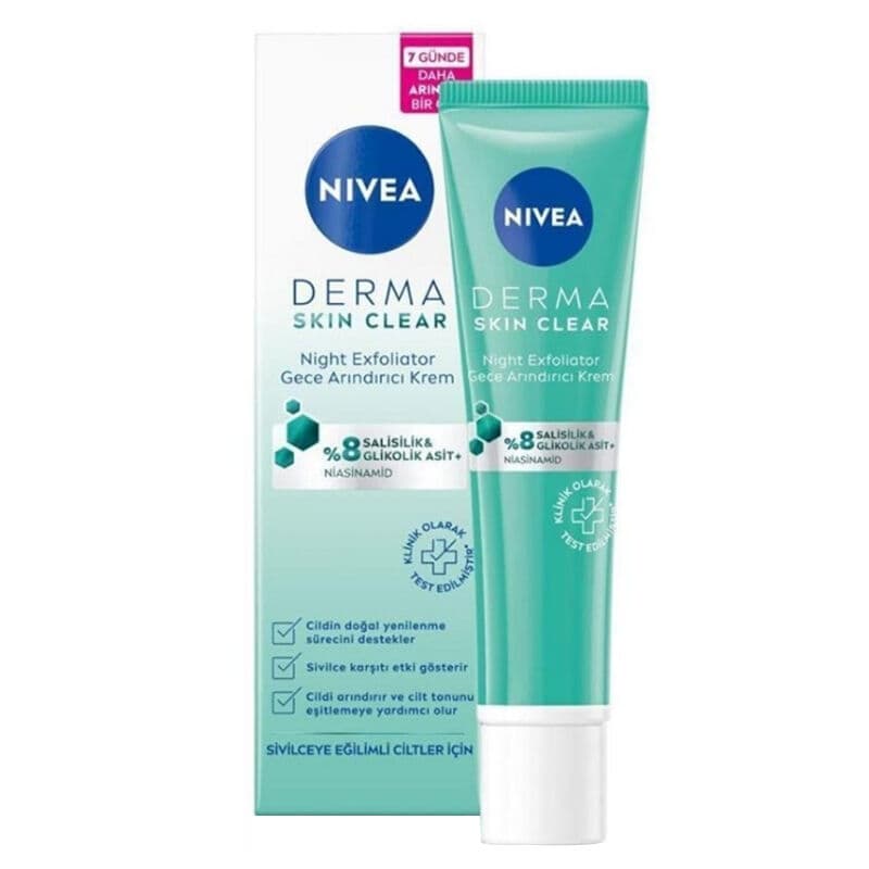 NIVEA كريم نيفيا ديرما سكين كلير الليلي المنقي للبشرة 40 مل