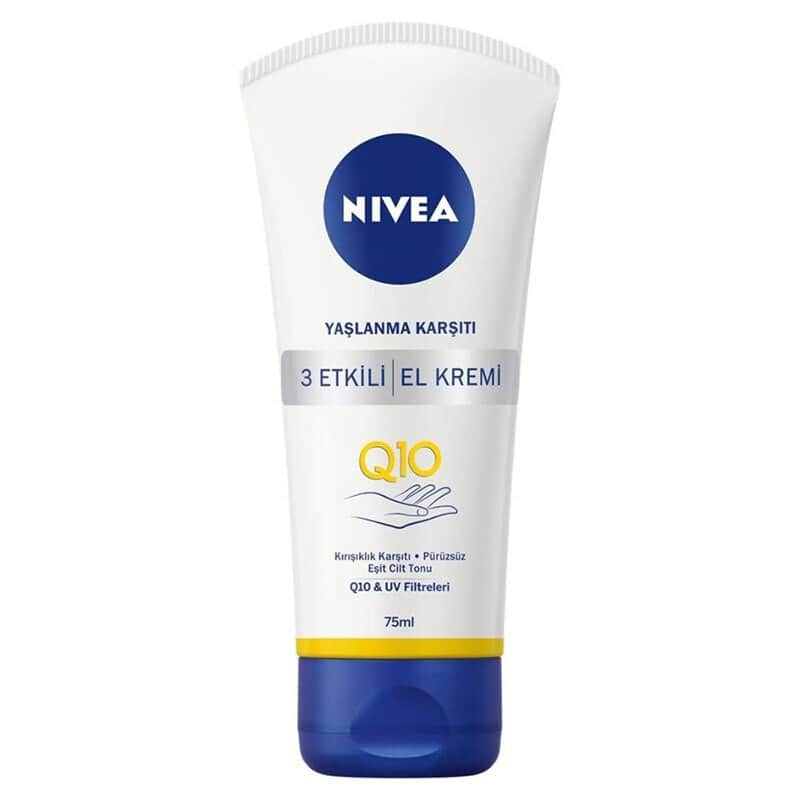 NIVEA كريم نيفيا كيو 10 للعناية باليدين مضاد للشيخوخة بثلاث تأثيرات، 75 مل - 1
