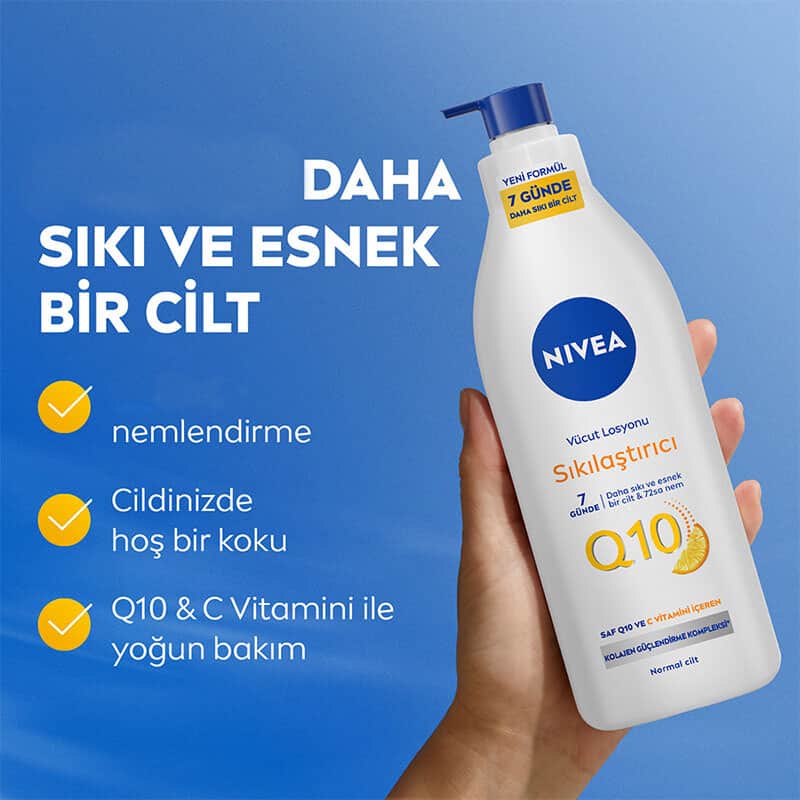 NIVEA لوشن نيفيا كيو 10 المغذي لشد الجسم 400 مل - 4