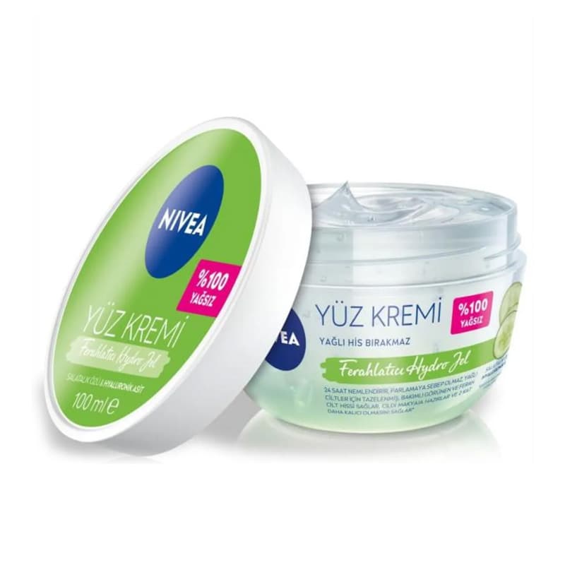 NIVEA كريم نيفيا هيدرو جل المنعش والمرطب للعناية بالوجه 100 مل للبشرة الدهنية