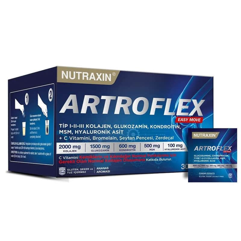 Nutraxin نيوتراكسين أرتروفلكس إيزي موف مكمل غذائي 30 كيسًا - 1