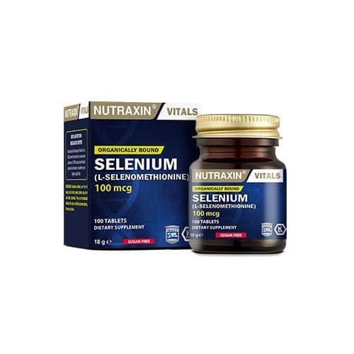 Nutraxin نيوتراكسين سيلينيوم (ل-سيلينوميثيونين) 100 ميكروغرام 100 قرص - 1