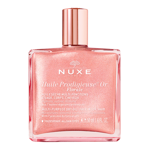 NUXE زيت نوكس ويل بروديجيوز أو زيت جاف متعدد الأغراض برائحة الزهور الوردية اللامعة 50 مل - 1