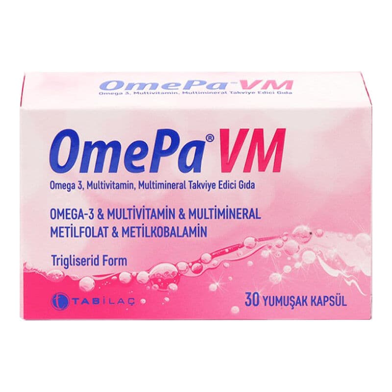 OmePa مكمل غذائي أوميبا في إم، 30 كبسولة طرية