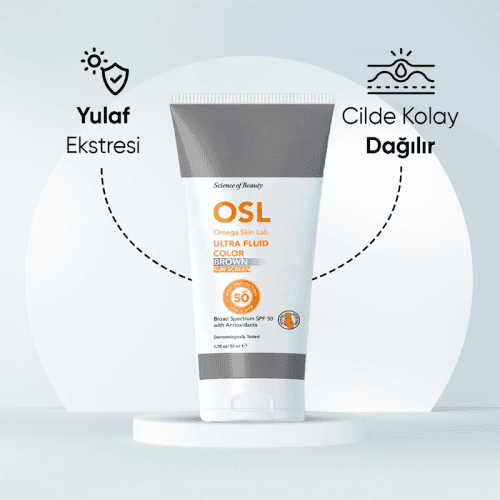 Osl Omega Skin Lab أو إس إل كريم أوميجا سكين لاب ألترا فلويد كولور واقي من الشمس بعامل حماية 50+ 50 مل بني - 3
