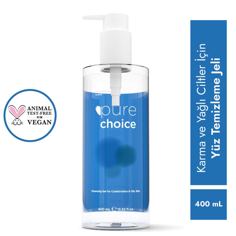 Pure Choice جل تنظيف الوجه بيور تشويس للبشرة المختلطة والدهنية 400 مل - 3
