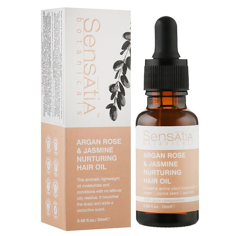 زيت الشعر المغذي بالزيتون والورد والياسمين 20 مل من سينساتيا بيوتيكالز Sensatia Botanica Comfortls