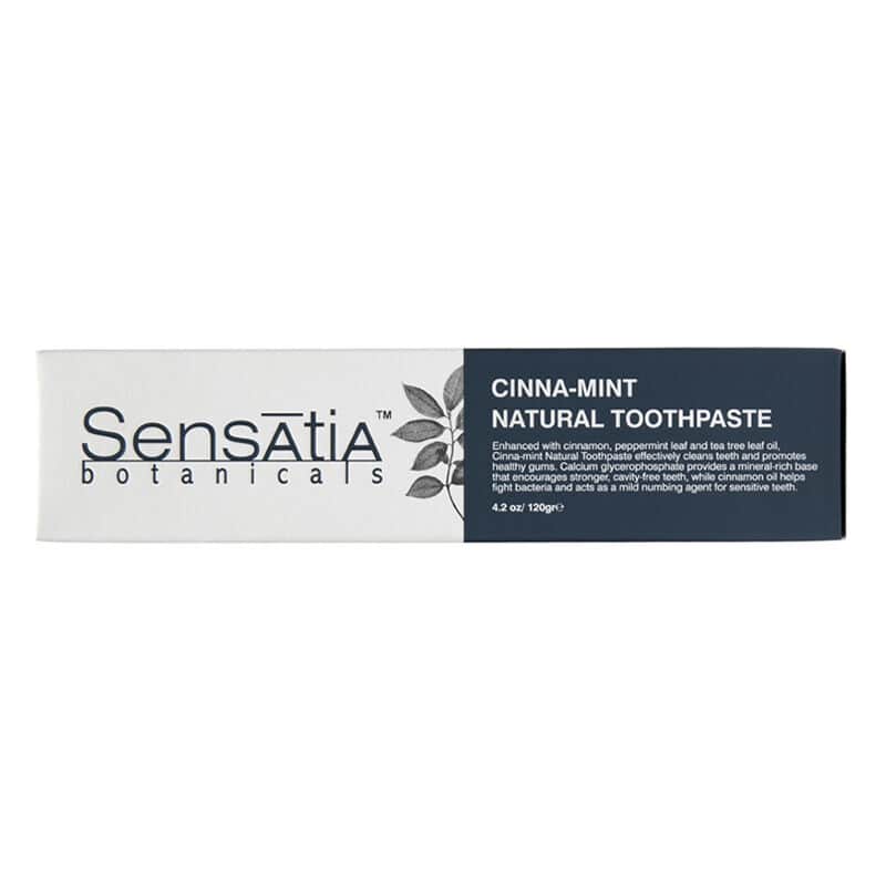 Sensatia Botanicals معجون أسنان سينساتيا بوتانيكالز بالقرفة والنعناع 120 جرام - 3