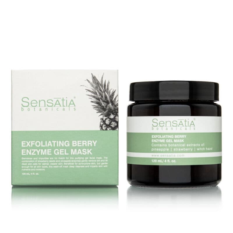 Sensatia Botanicals قناع جل مقشر بإنزيم التوت من سينساتيا بوتانيكالز، 120 مل