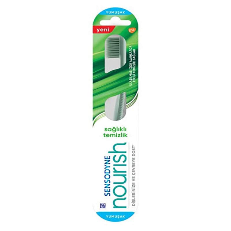 Sensodyne فرشاة أسنان سنسوداين نوريش لتنظيف فعال وناعم - 1