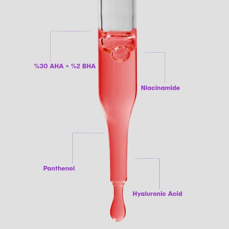 تقشير الوجه الأحمر المخملي AHA + BHA 30 مل من شي فيك She Vec - 4