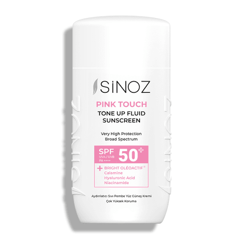 كريم واقي شمس مضيء بلمسة وردية SPF 50 50 مل من سينوز Sinoz