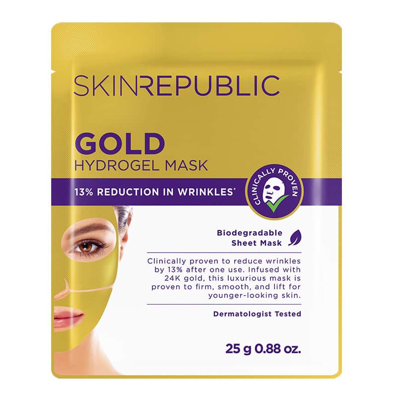 Skin Republic قناع الوجه سكين ريبابليك جولد هيدروجيل، 25 جرام - 1
