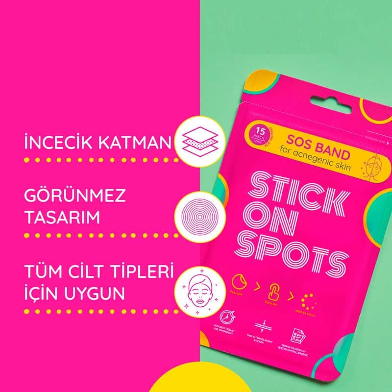 Stick On Spots شريط صلصة لاصق للبقع، 15 قطعة - 2