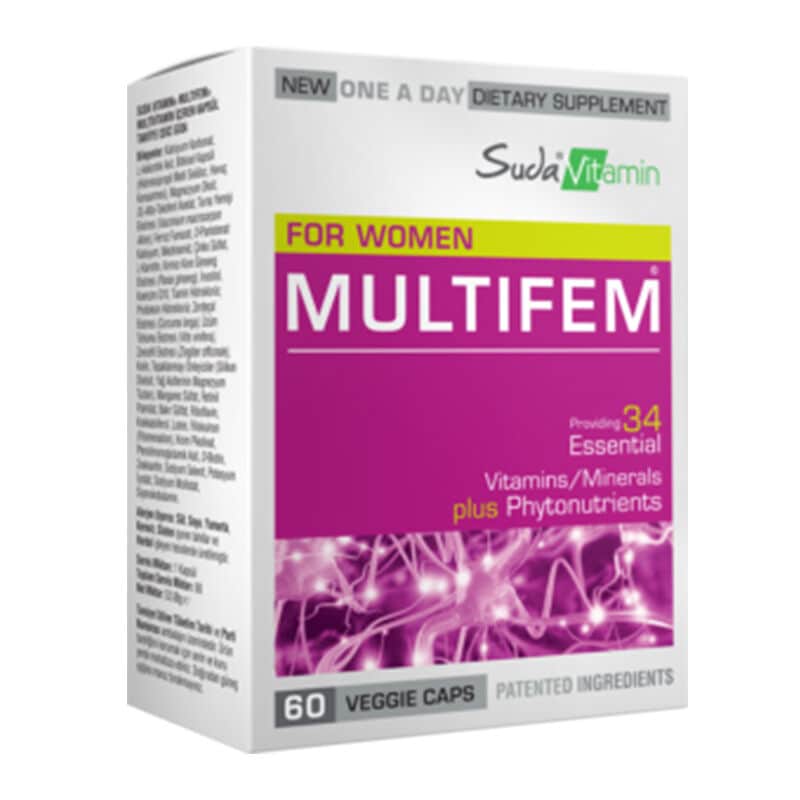 Suda Vitamin سودا فيتامين مولتي فيم متعدد الفيتامينات 60 كبسولة - 1