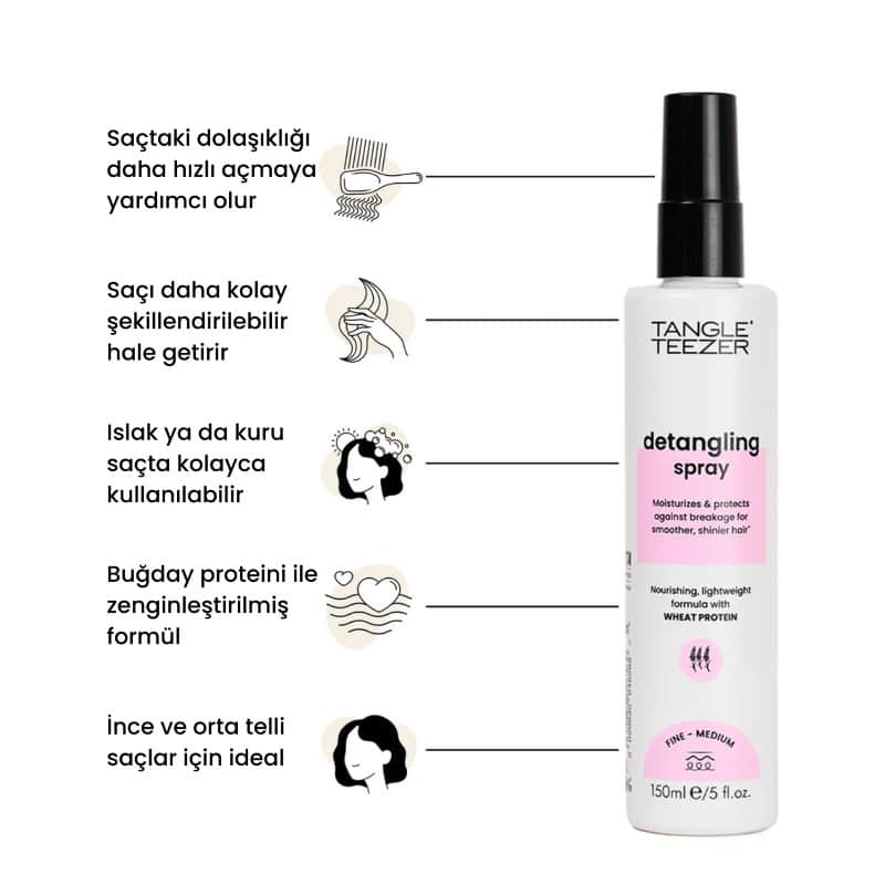 Tangle Teezer بخاخ فك تشابك الشعر من تانجل تيزر للشعر الناعم والعادي 150 مل - 2