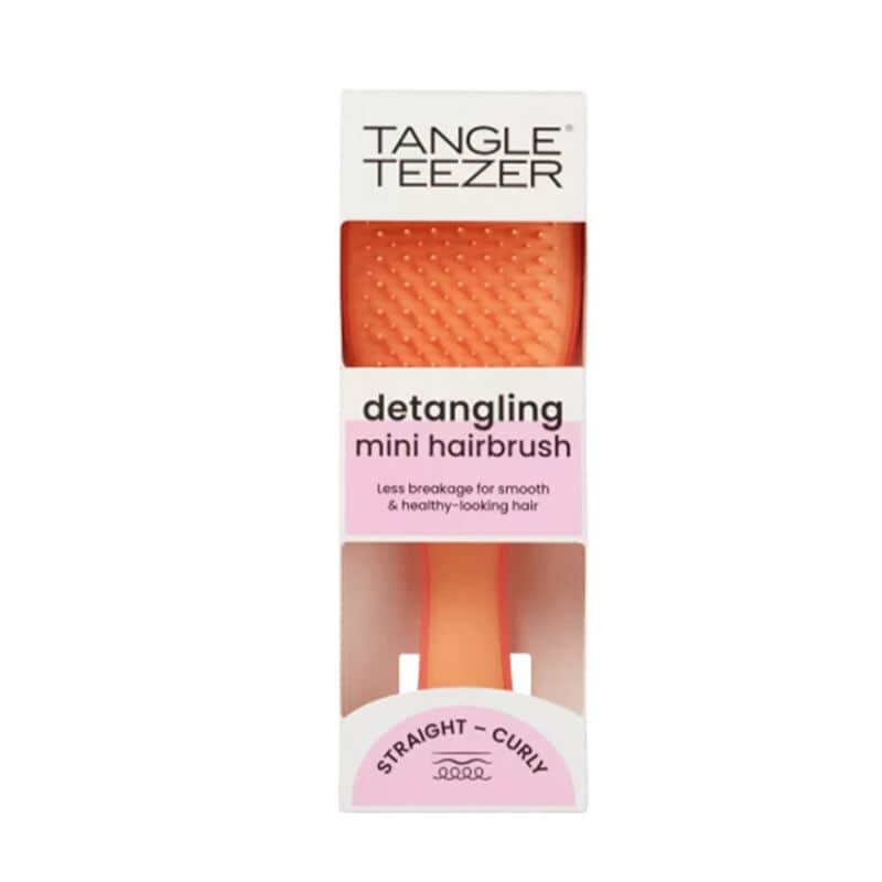 Tangle Teezer فرشاة الشعر الصغيرة الوردية البرتقالية من تانجل تيزر لفك تشابك الشعر الرطب - 4