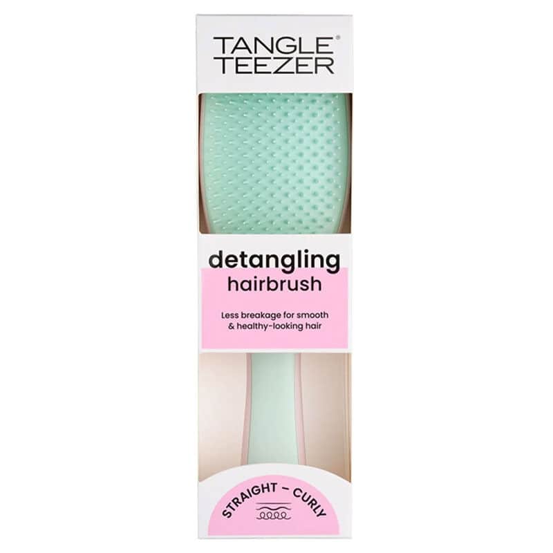 Tangle Teezer فرشاة الشعر تانجل تيزر لفك تشابك الشعر الرطب العادي باللون الوردي الفاتح والنعناع - 4