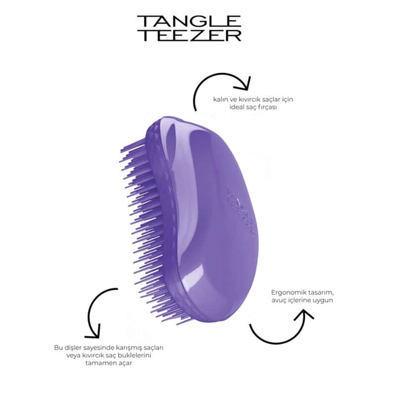 Tangle Teezer فرشاة الشعر البنفسجية من تانجل تيزر - 2