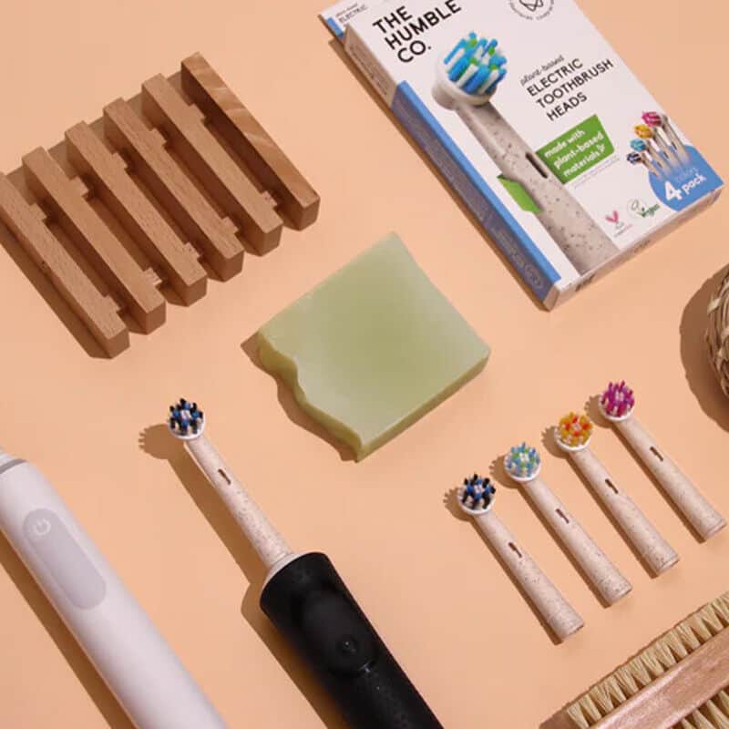 Humble Brush رؤوس فرشاة الأسنان الكهربائية النباتية من ذا هامبل كو، 4 قطع - 3