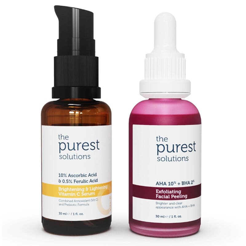 The Purest Solutions مجموعة العناية بالبشرة من أنقى الحلول لمعادلة لون البشرة وتنشيطها