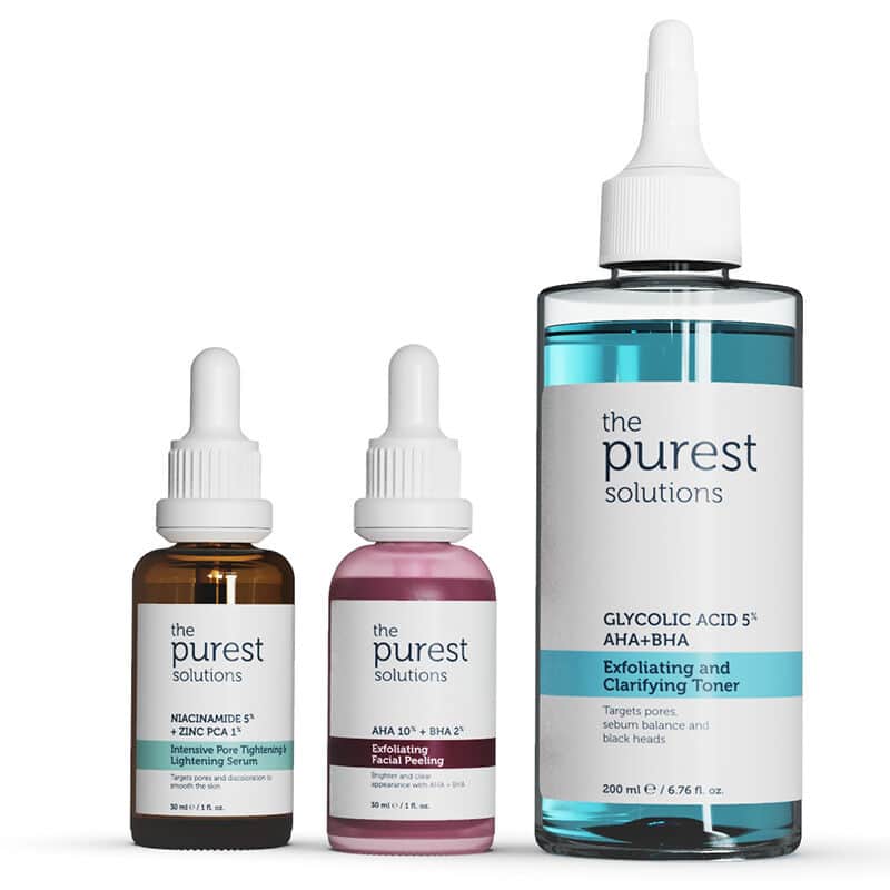 The Purest Solutions مجموعة العناية بالتفتيح من أنقى الحلول للبشرة غير المنتظمة - 1