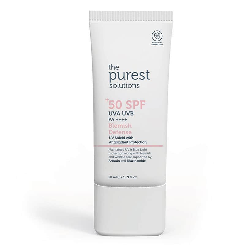 The Purest Solutions كريم الحماية من العيوب بعامل حماية من الشمس 50+ من ذا بيورست سوليوشنز 50 مل - 1