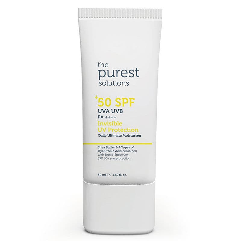 كريم حماية من الأشعة فوق البنفسجية غير المرئي SPF50+ بحجم 50 مل من ذا بيورست سلوشنز The Purest Solutions