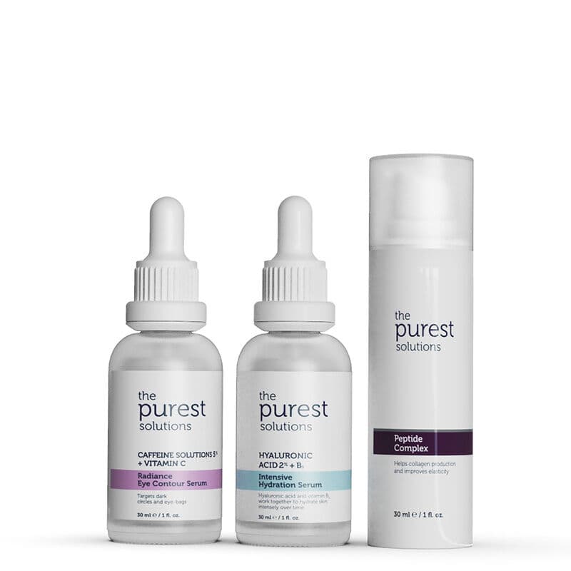 The Purest Solutions مجموعة الحلول الأكثر نقاءً لمكافحة الشيخوخة والعناية بمحيط العين