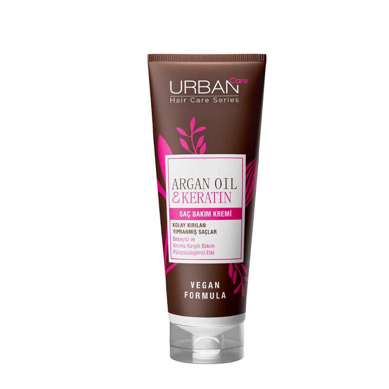 Urban Care كريم العناية بالشعر بزيت الأرغان والكيراتين من أوربان كير 250 مل