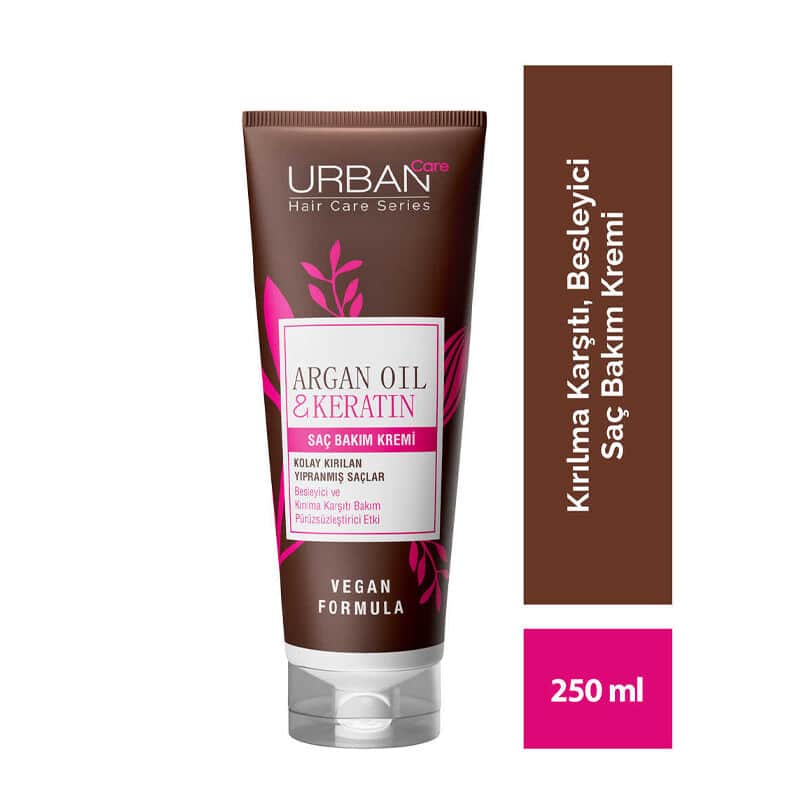 Urban Care كريم العناية بالشعر بزيت الأرغان والكيراتين من أوربان كير 250 مل - 2
