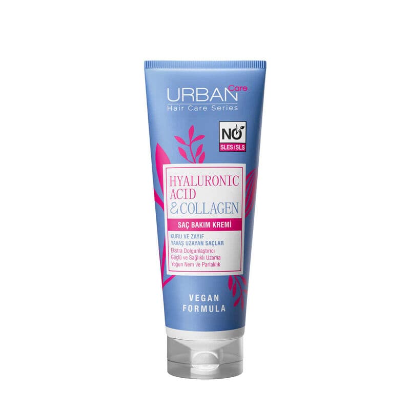 Urban Care كريم العناية بالشعر بحمض الهيالورونيك والكولاجين من أوربان كير 250 مل