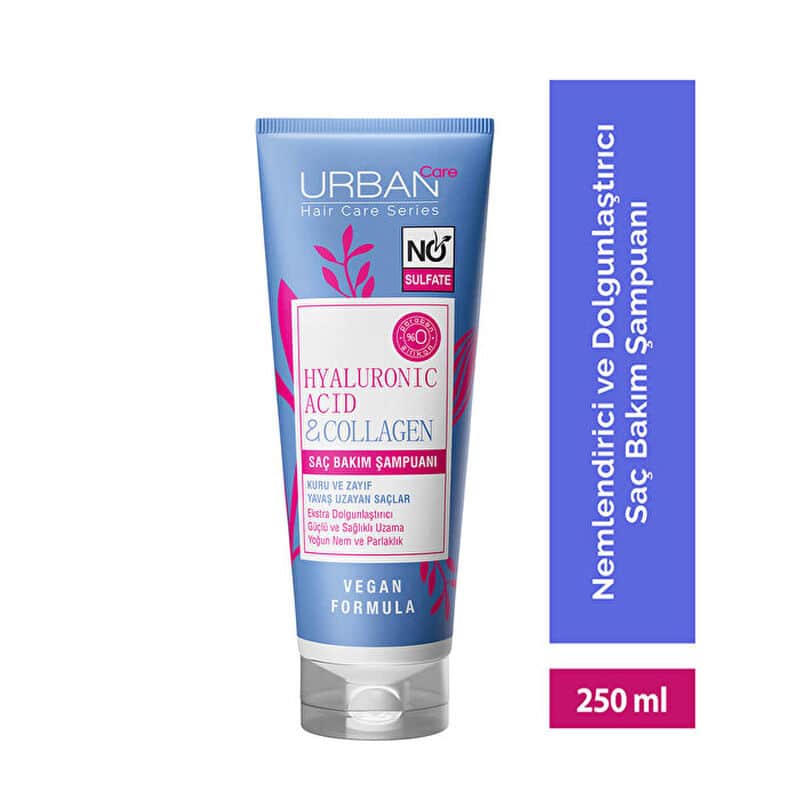 Urban Care شامبو العناية بالشعر بحمض الهيالورونيك والكولاجين من أوربان كير 250 مل - 3