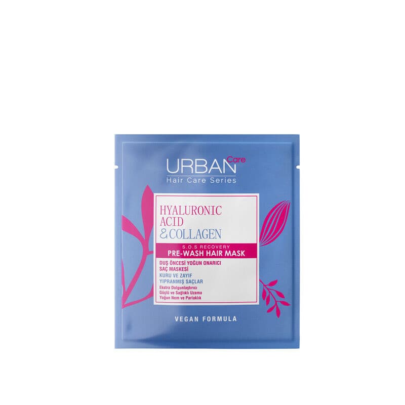 Urban Care قناع العناية بالشعر قبل الاستحمام بحمض الهيالورونيك والكولاجين من أوربان كير 50 مل