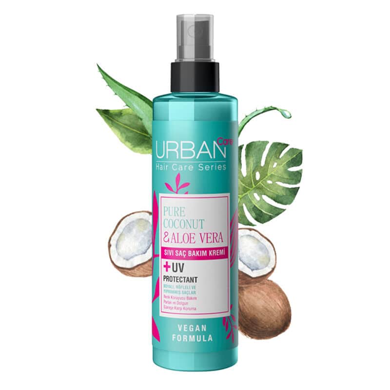 Urban Care كريم العناية بالشعر السائل بجوز الهند والصبار من أوربان كير، 200 مل - 2